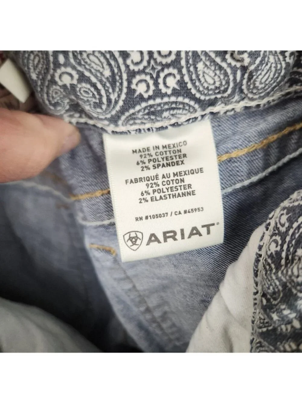 ARIAT Women's R.E.A.L. Mid Rise Stretch Original Boot Cut Jean Size 27S Riding - Picture 8 of 9